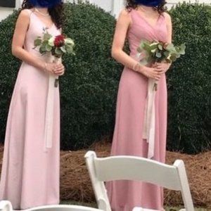 2 bridesmaid chiffon dresses
